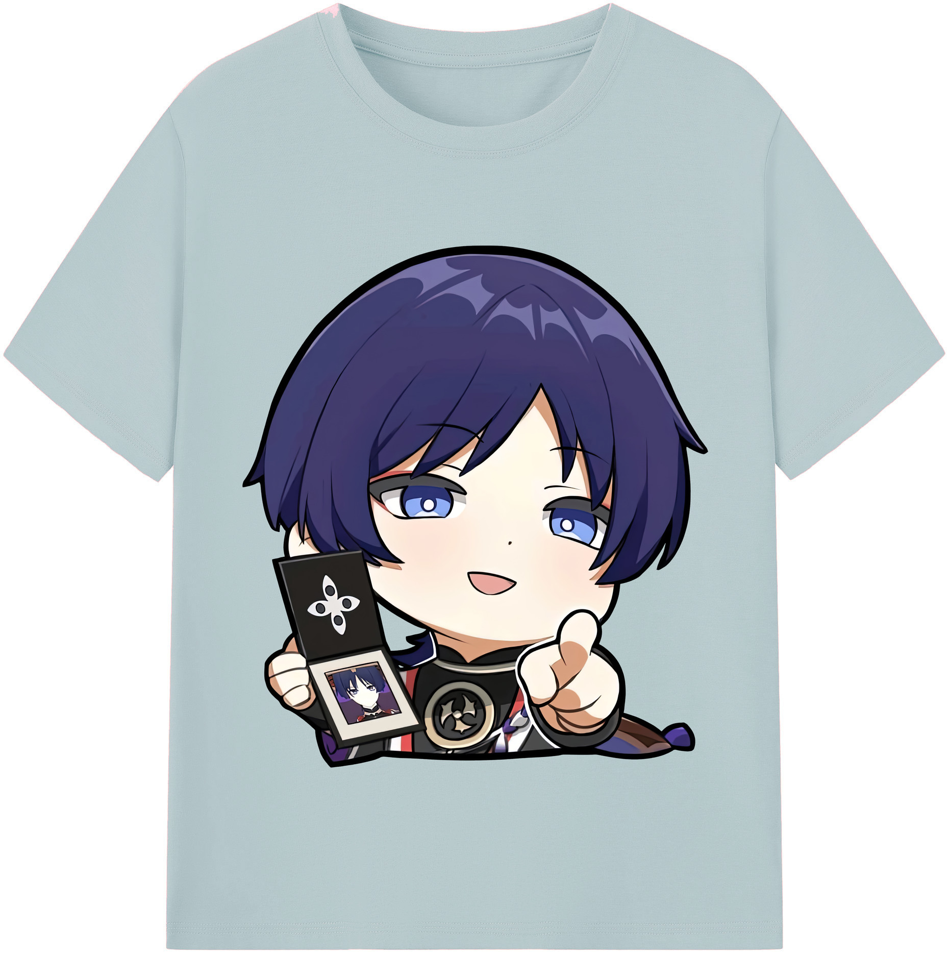 げんし神 さんペい genshin Sanpei 綿100％半袖Tシャツ（フロントプリント）